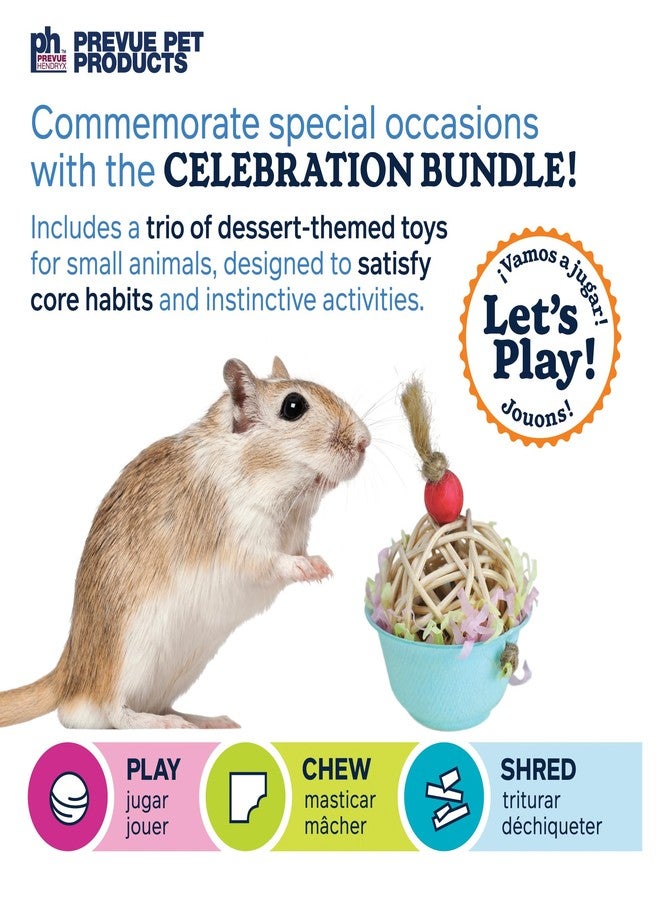 PH Prevue Hendryx Prevue Pet Products Celebration! Small Animal Mineral Chew Toy Bundle - Image 2